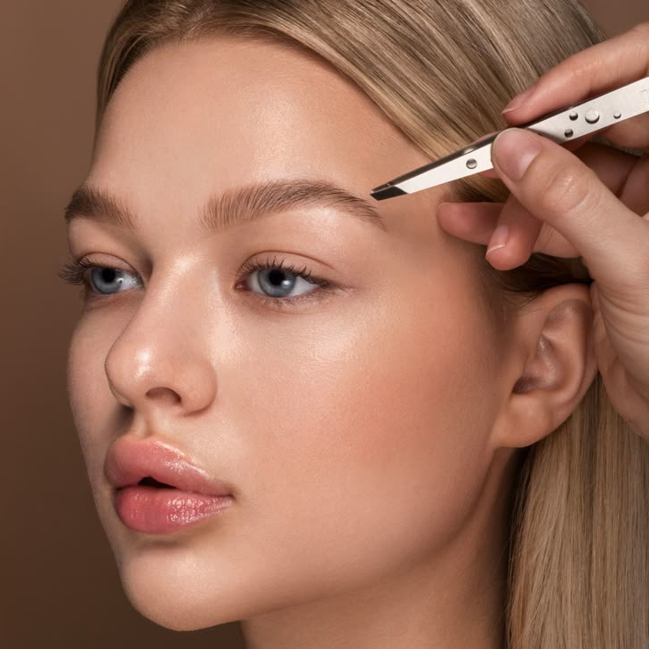 Коррекция бровей воск / пинцет