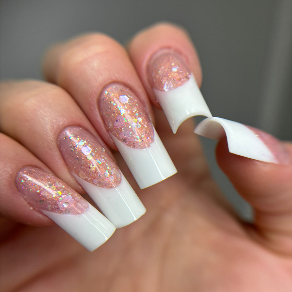 Наращивание «Выкладной френч «