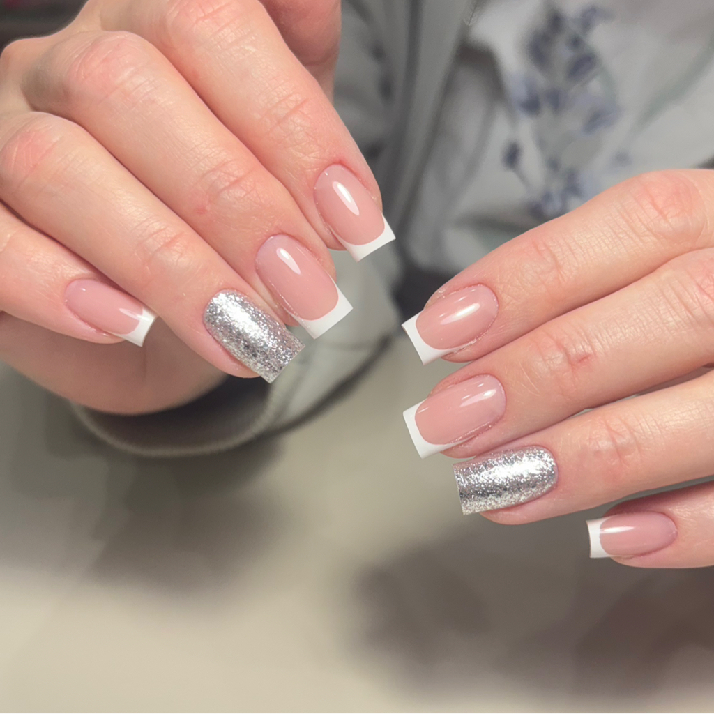 Комби маникюр+гель+френч /втирка