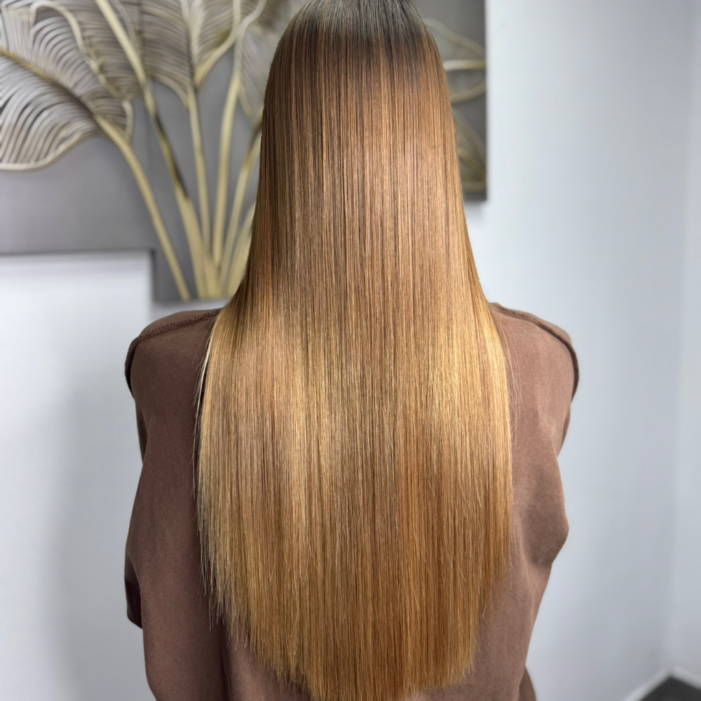 Окрашивание всей длины (талия)