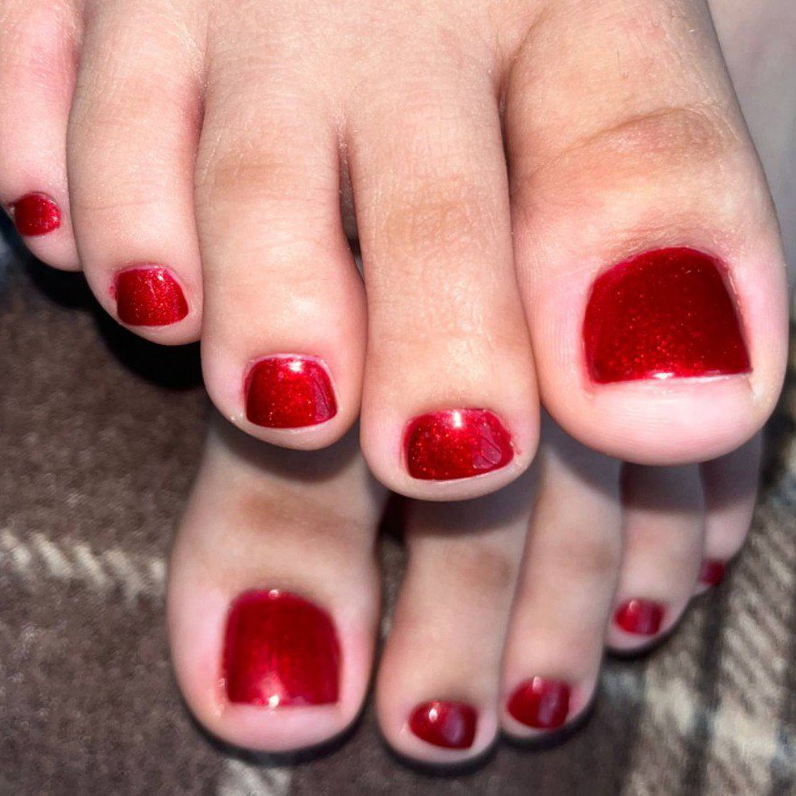 Обработка пальчиков с покрытием гель-лак (однотон)