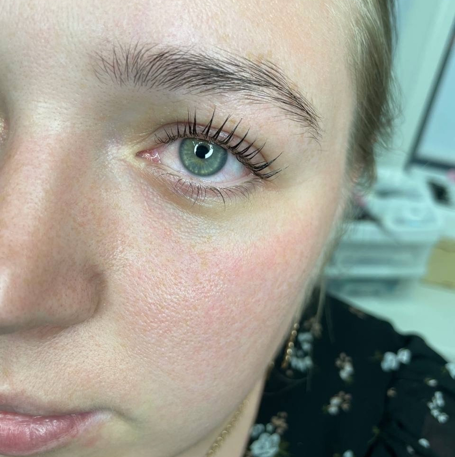 Ламинирование ресниц + окрашивание