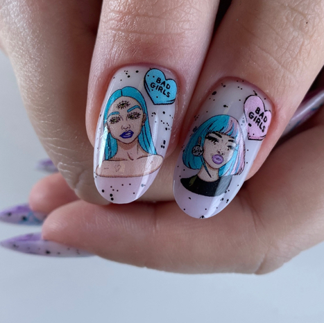 Маникюр с дизайном ( цена зависит от сложности дизайна)