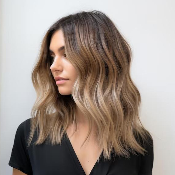 Сложное окрашивание красителем Londa длинных волос