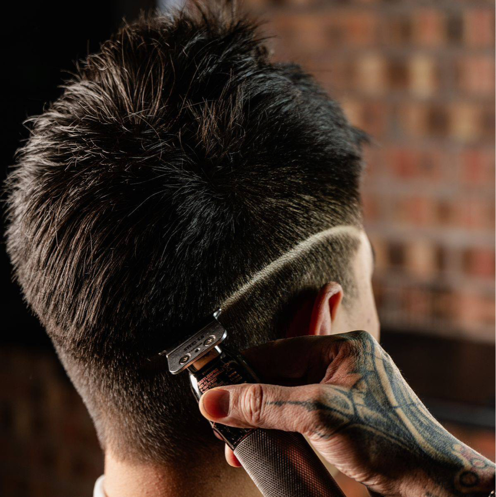 Бритье бороды машинкой