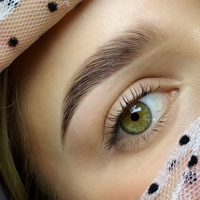 Архитектура бровей (моделирование + окрашивание краской )