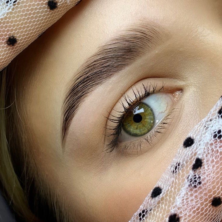 Коррекция бровей (пинцет, воск)  окрашивание  хной