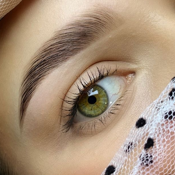 Окрашивание бровей хной