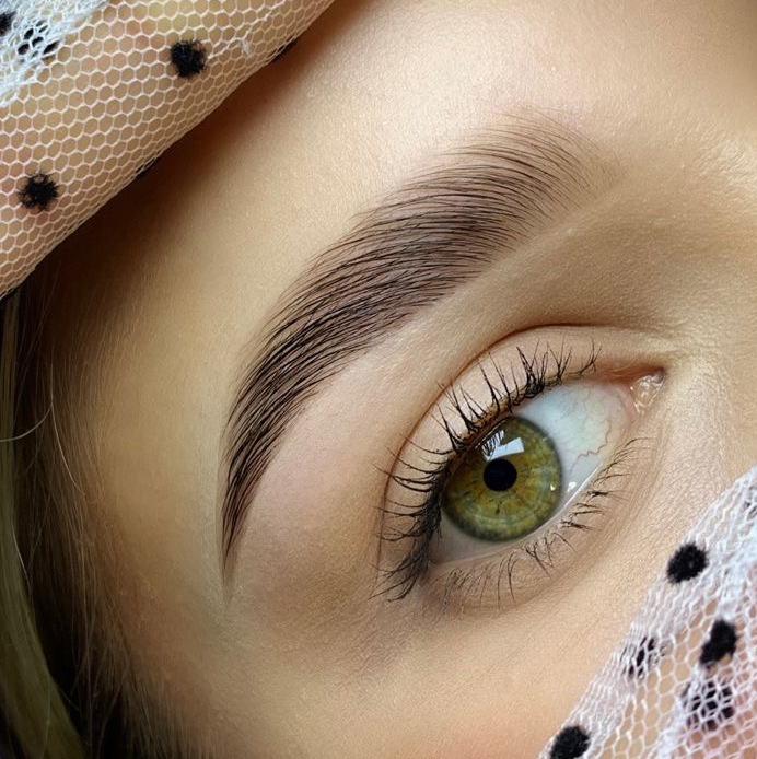 Архитектура бровей "с нуля" + окрашивание краской