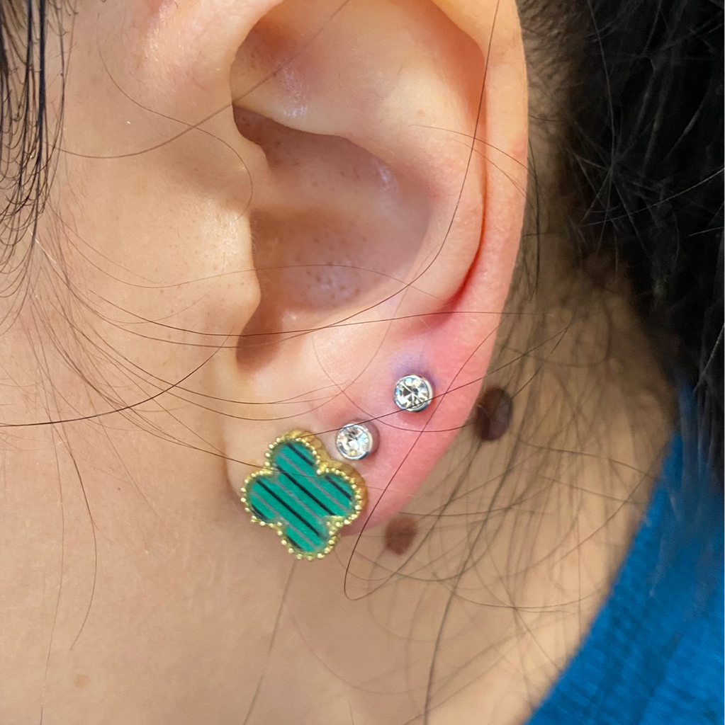 Пирсинг 2 прокола мочки