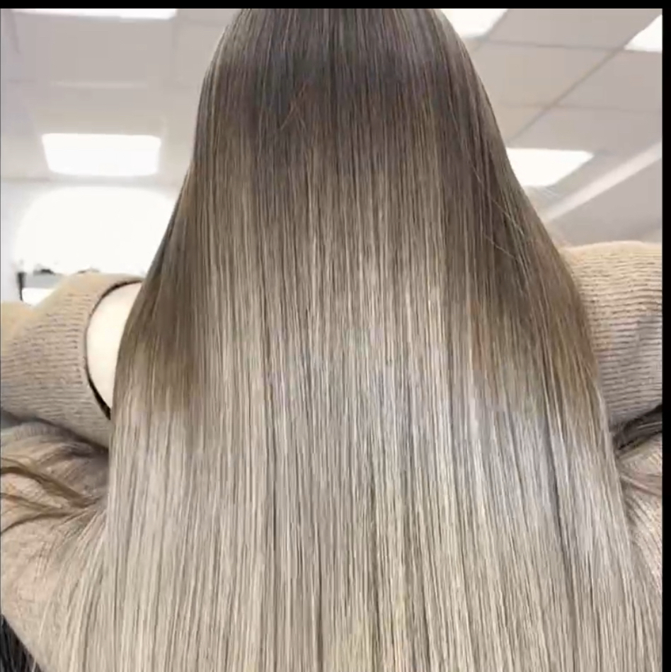 Кератиновое выпрямление/ ботокс ( длинные волосы )