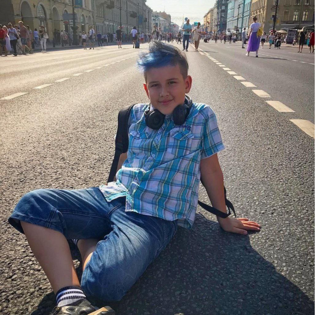 Детское цветное окрашивание мальчикам
