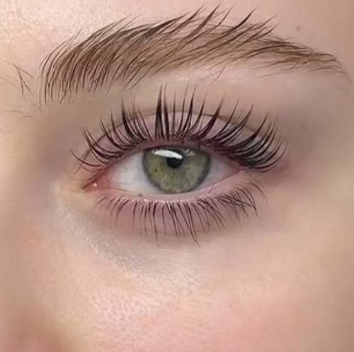 Ламинирование верхних и нижних ресниц с окрашиванием и уходом