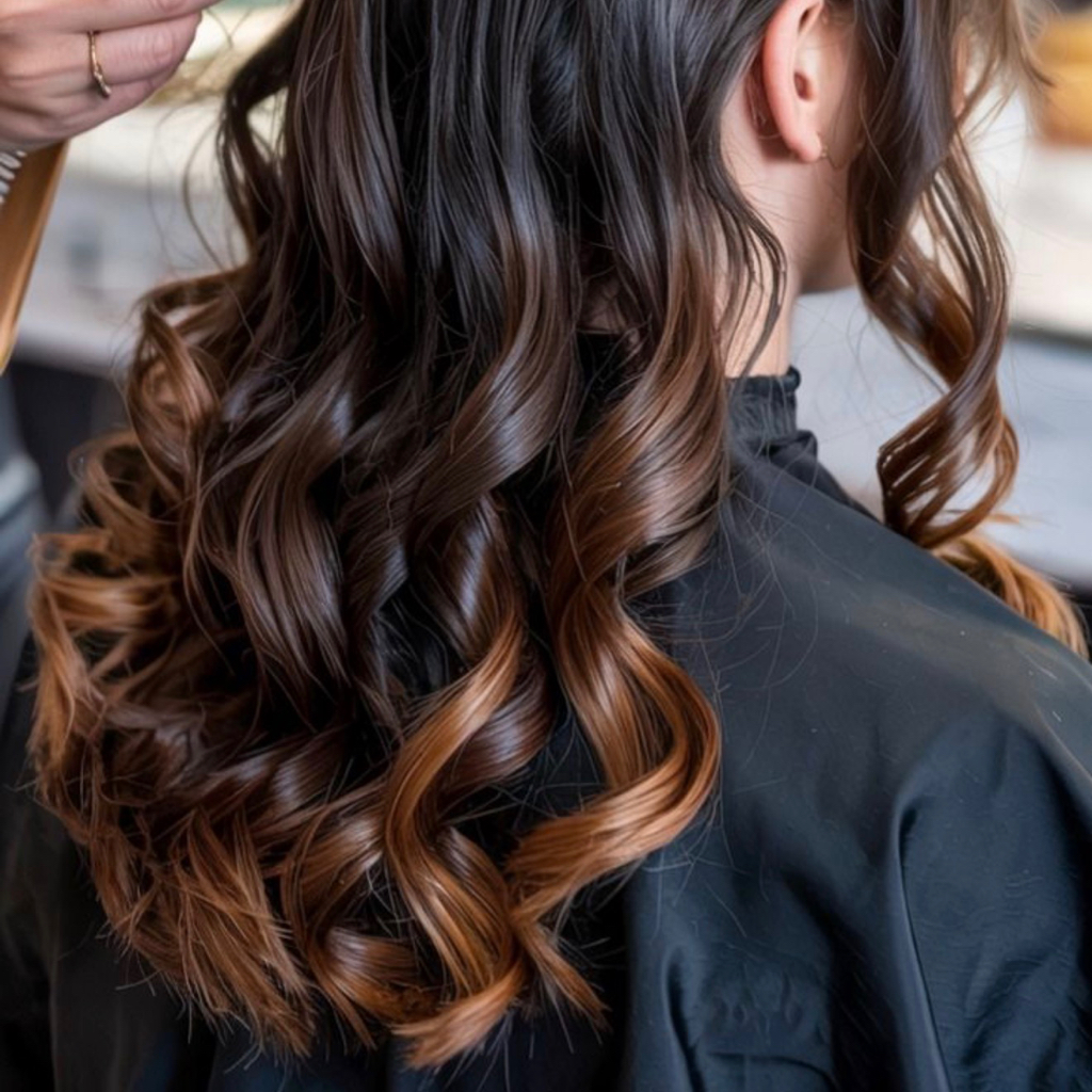 Сложное окрашивание длинные ( ниже плеч)