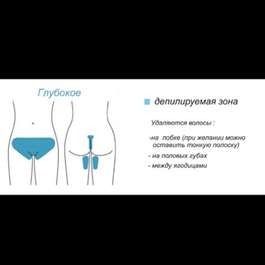 Депиляция (глубокое бикини)