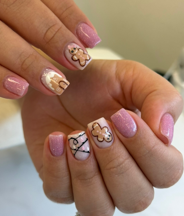 Hard gel manicure+ DESIGN (stamping;art; etc;) colour    (Including E-file Dry manicure, nail shaping, cuticle care, builder/structure gel)  The price