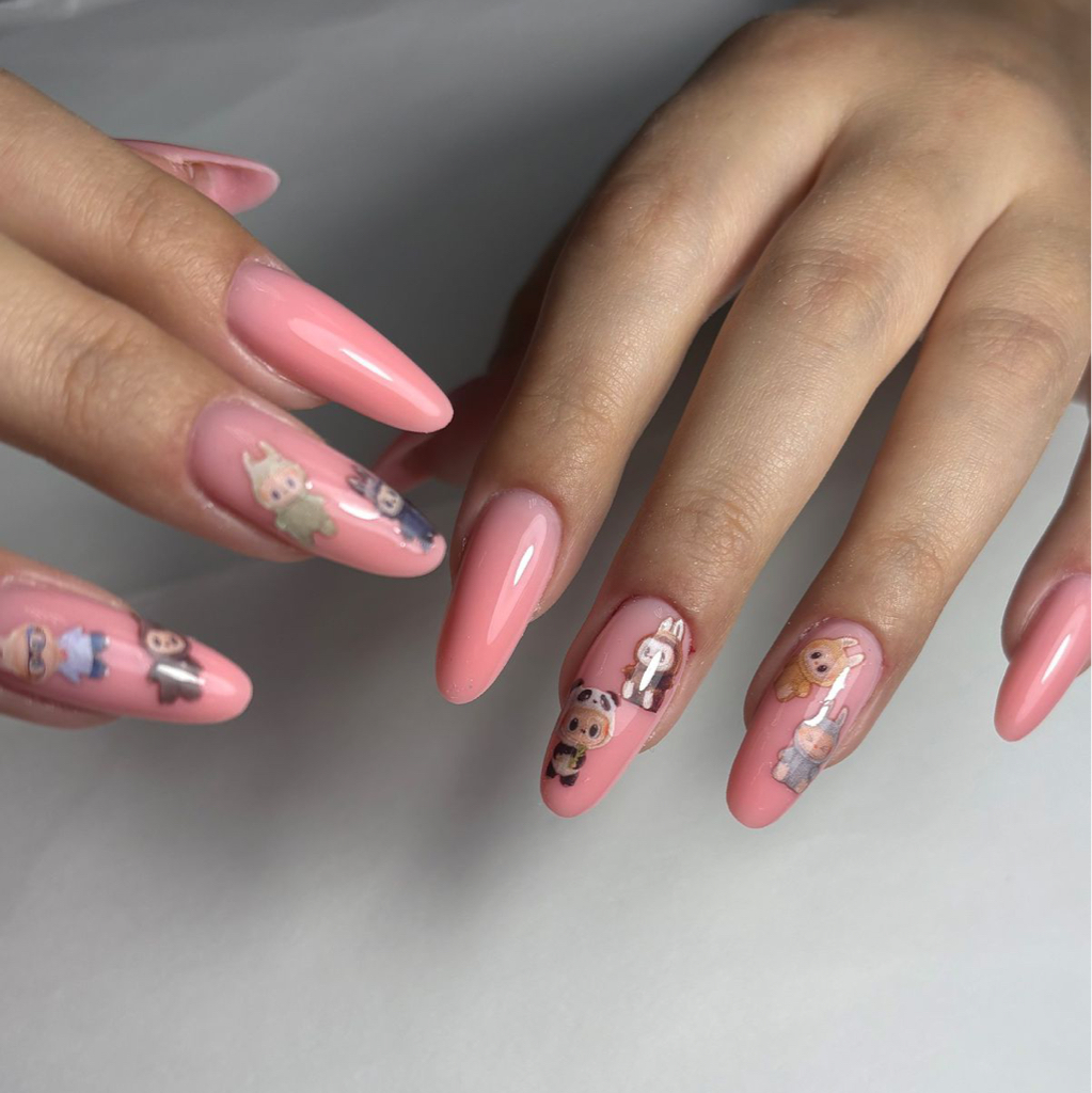 Коррекция наращивания длинные ногти (от 4)