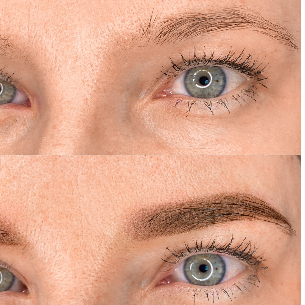 Перманент  бровей ( пудра)