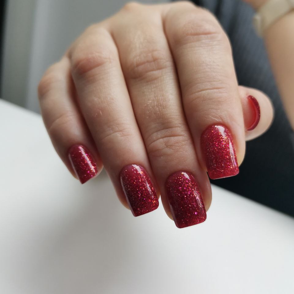 Коррекция ногтей с поднятием арки+маникюр