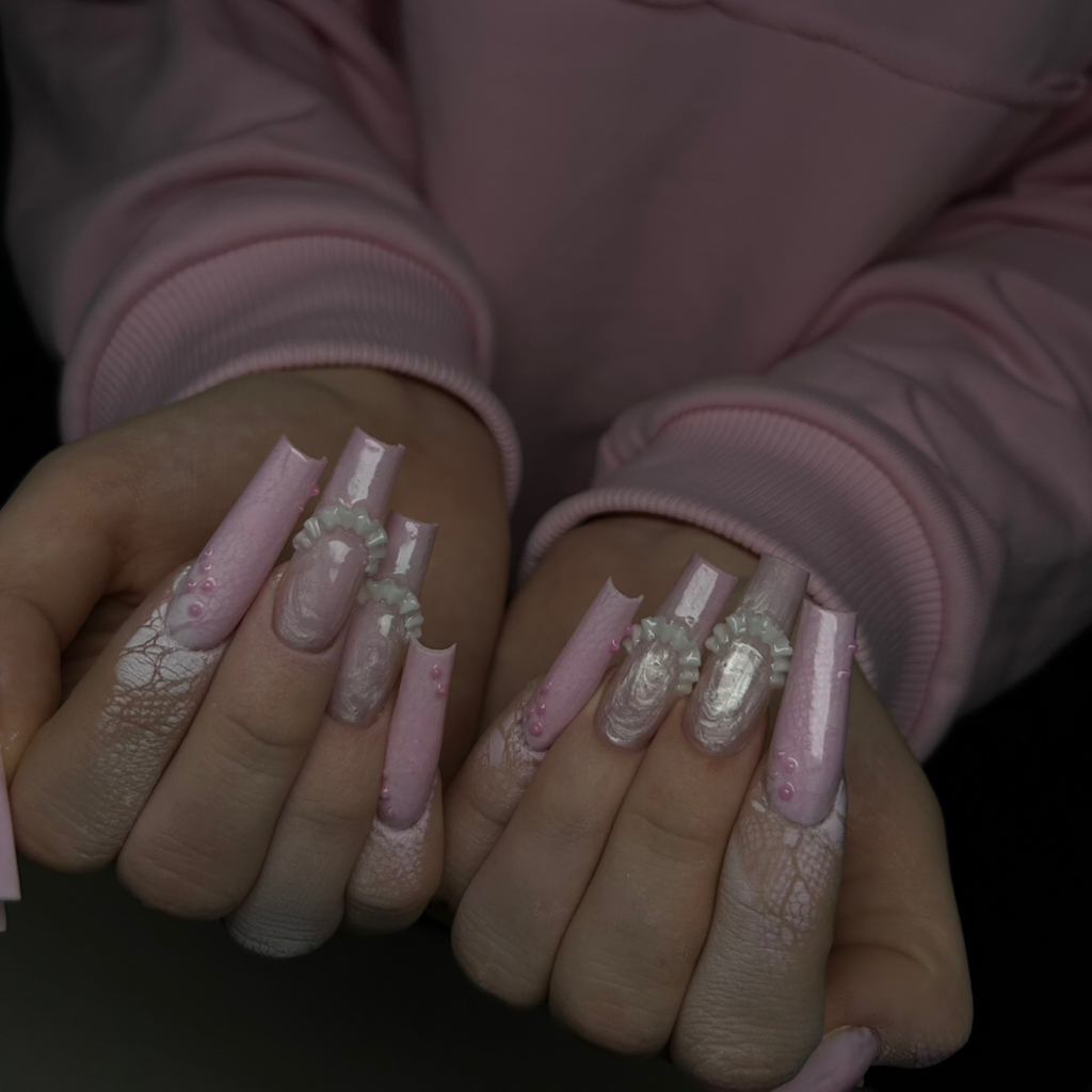 Наращивание ногтей +диз (длина 1-4)