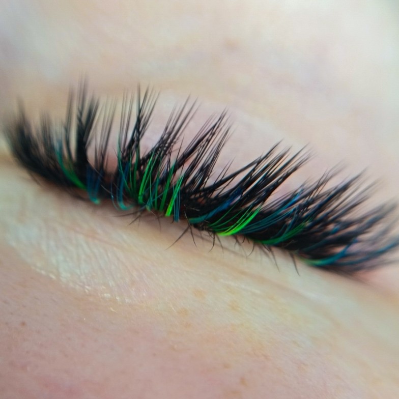 Наращивание ресниц мокрый эффект