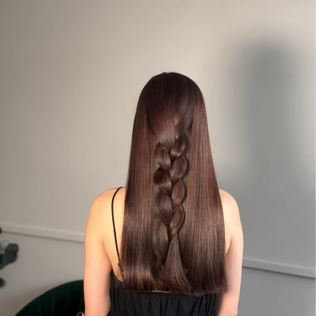 Окрашивание волос однотон  (длинные волосы)