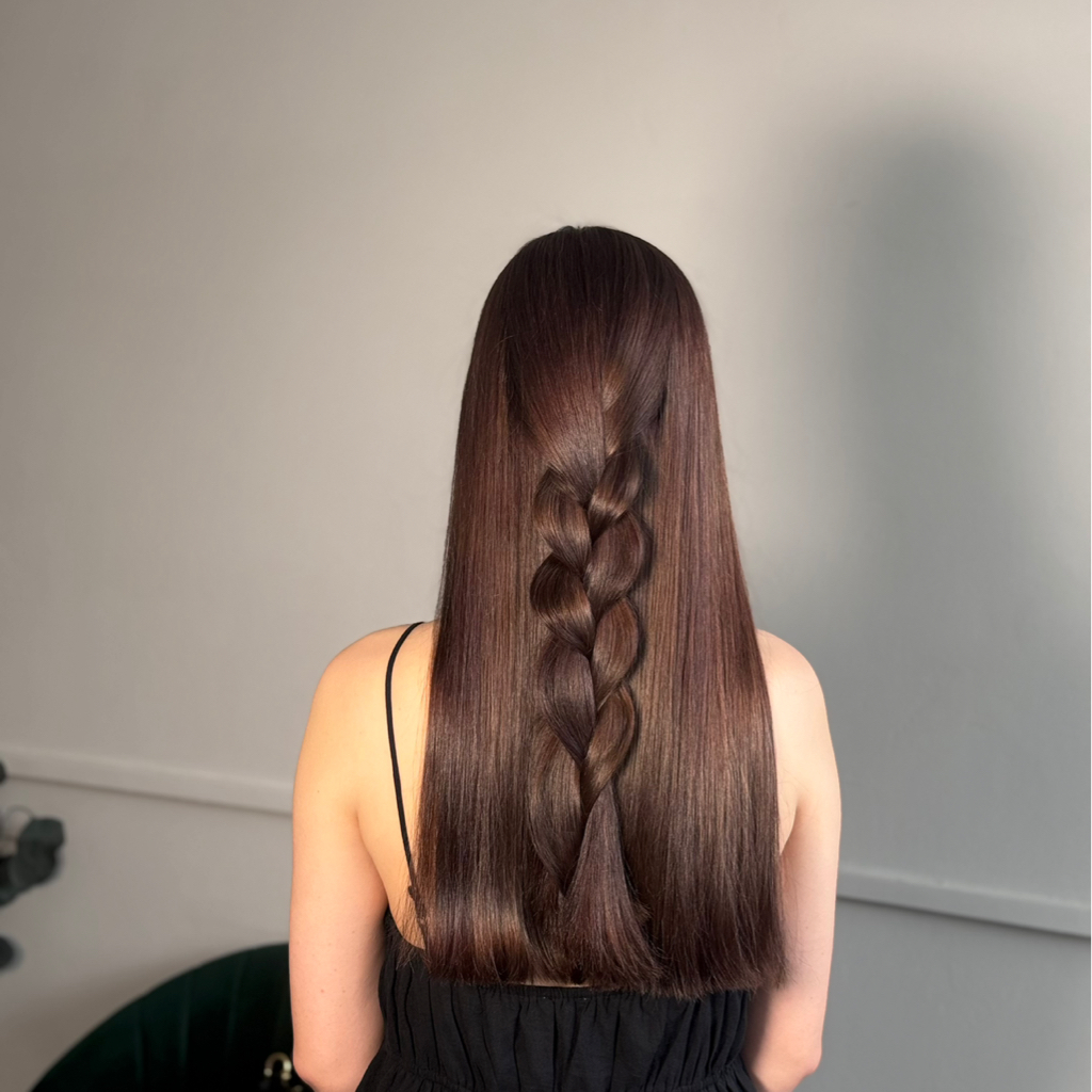 Окрашивание волос однотон ( короткие волосы)