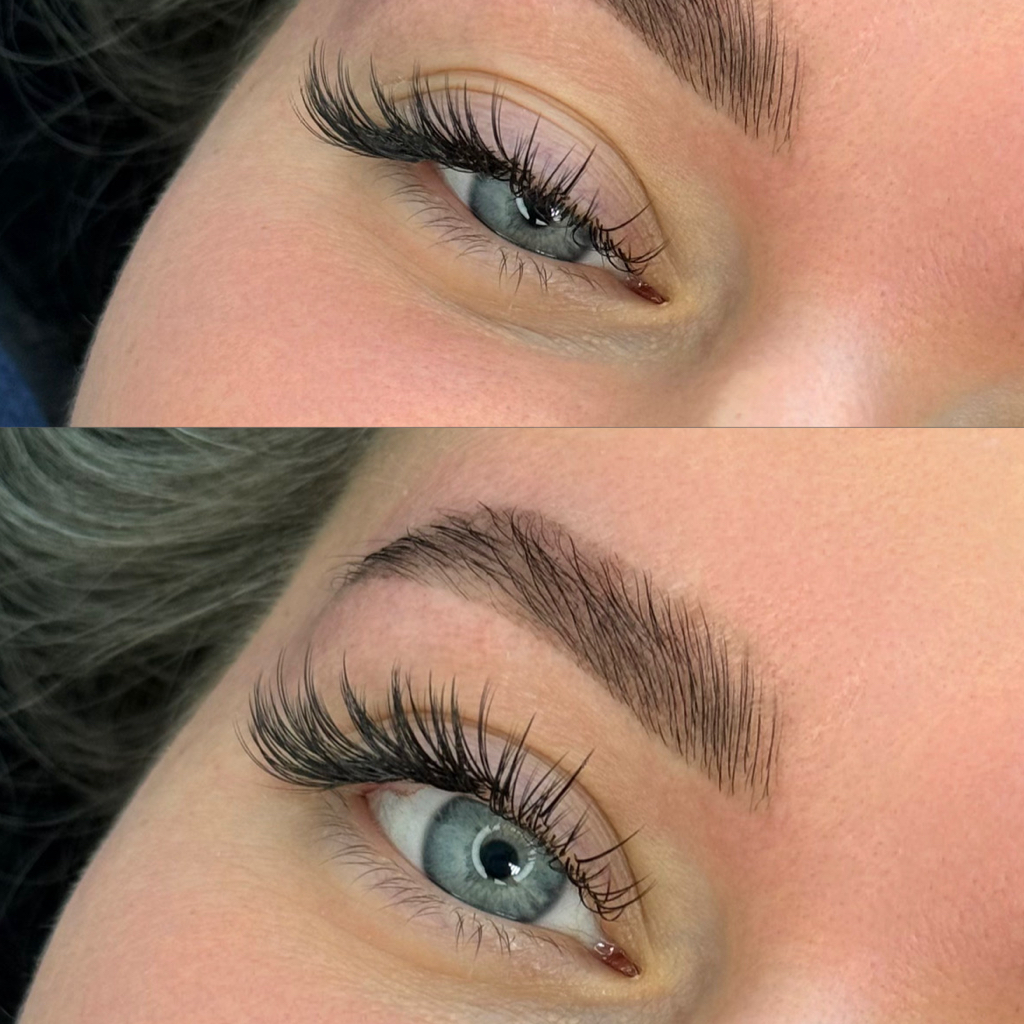 Наращивание ресниц трендовый эффект (Мокрый, Лучи, Ким, Американка)