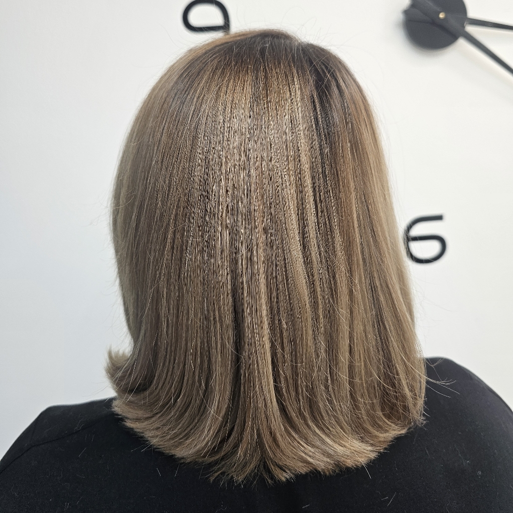 окрашивание средних волос