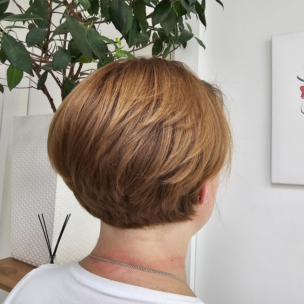 окрашивание короткие волосы