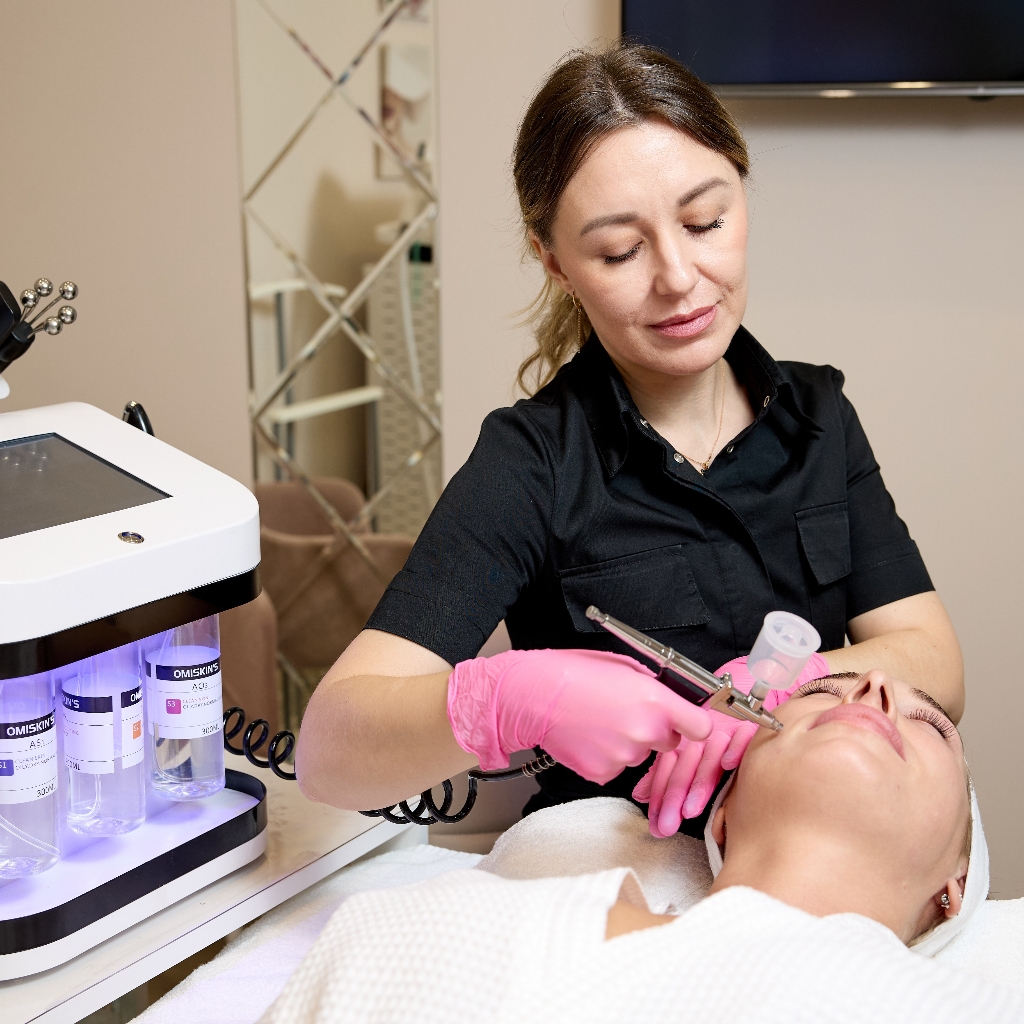 🔺️ Гигиеническая комплексная чистка кожи лица|шеи|декольте + Карбокситерапия CO2 + LED фототерапия