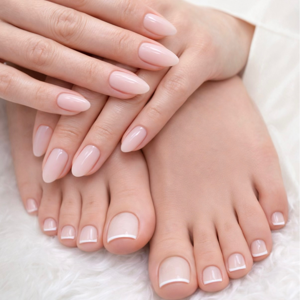 Gel Manicure & Gel Pedicure — Same Time