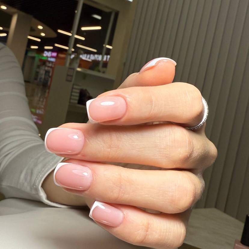 Маникюр покрытие френч