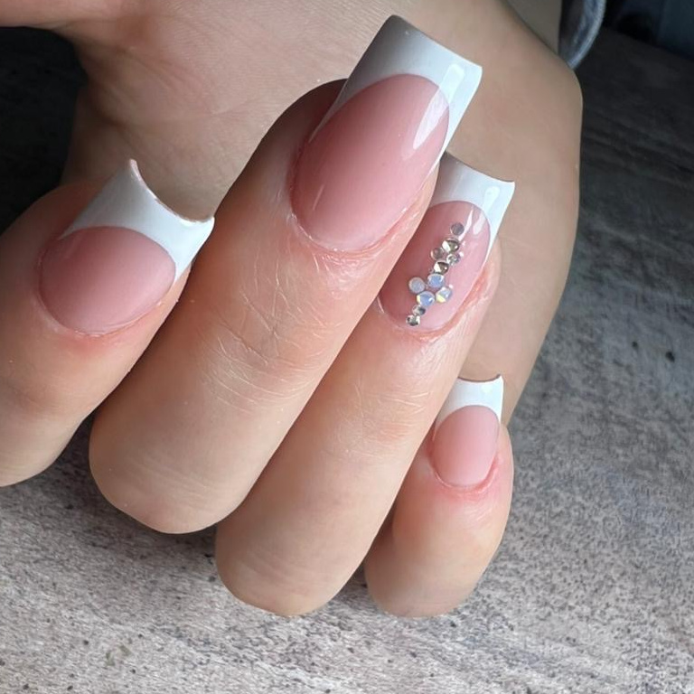 Маникюр гель лак френч