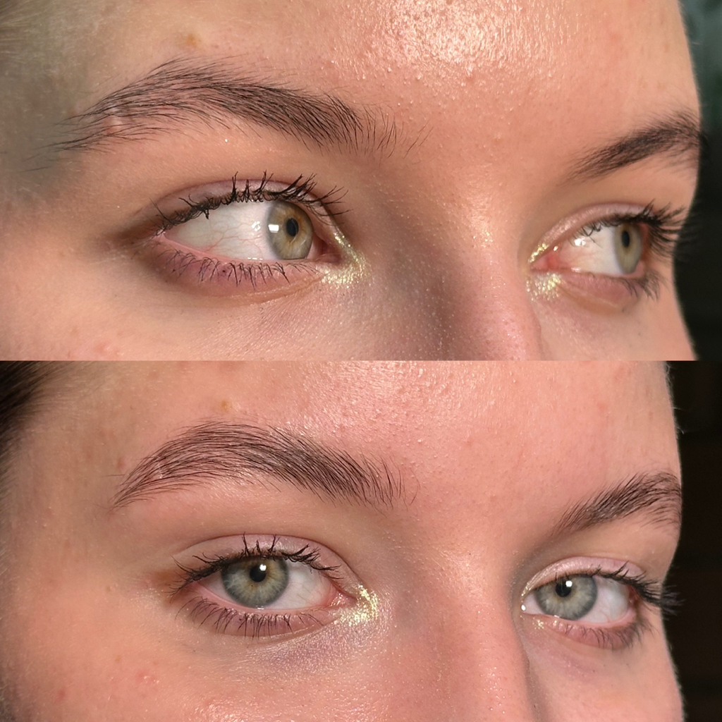 Ламинирование бровей, коррекция воск/пинцет