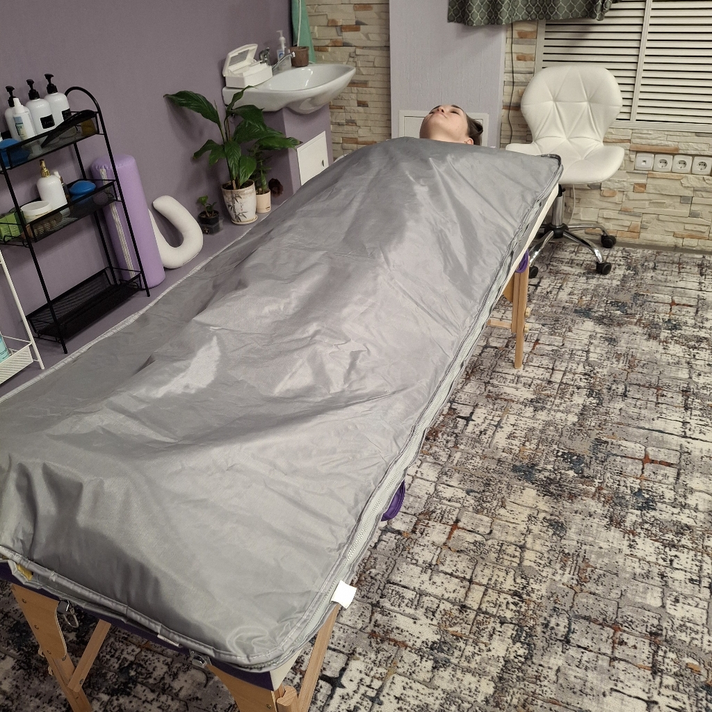 DETOX программа : 
1. СКРАБИРОВАРИЕ
2. detox - маска для тела+интенсивное прогревание
3. лимфодренажный массаж