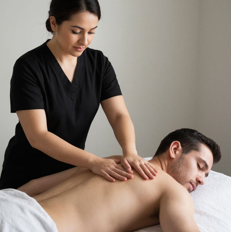 Мужской массаж спины 30 минут