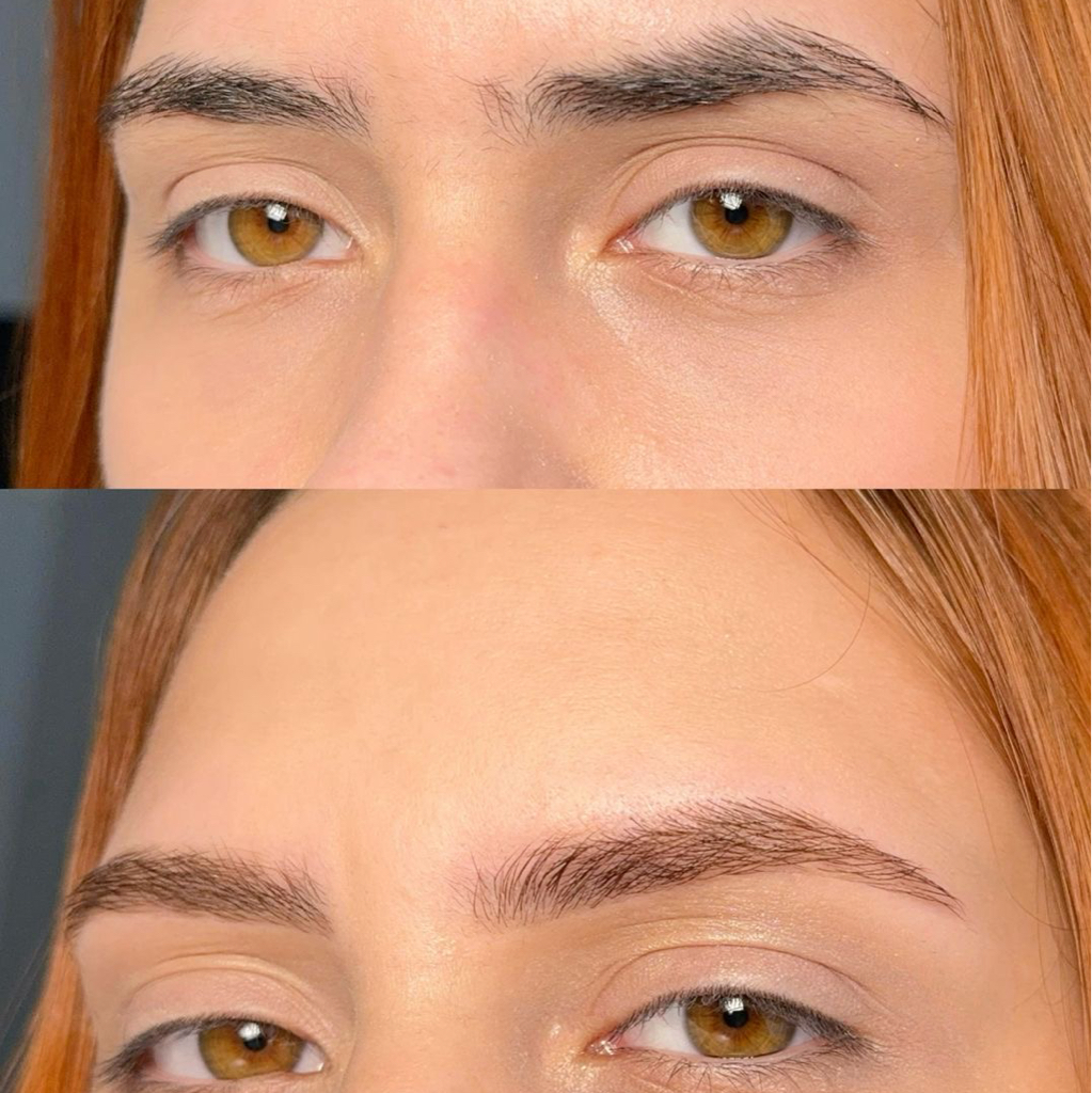 Осветление бровей +коррекция +окрашивание