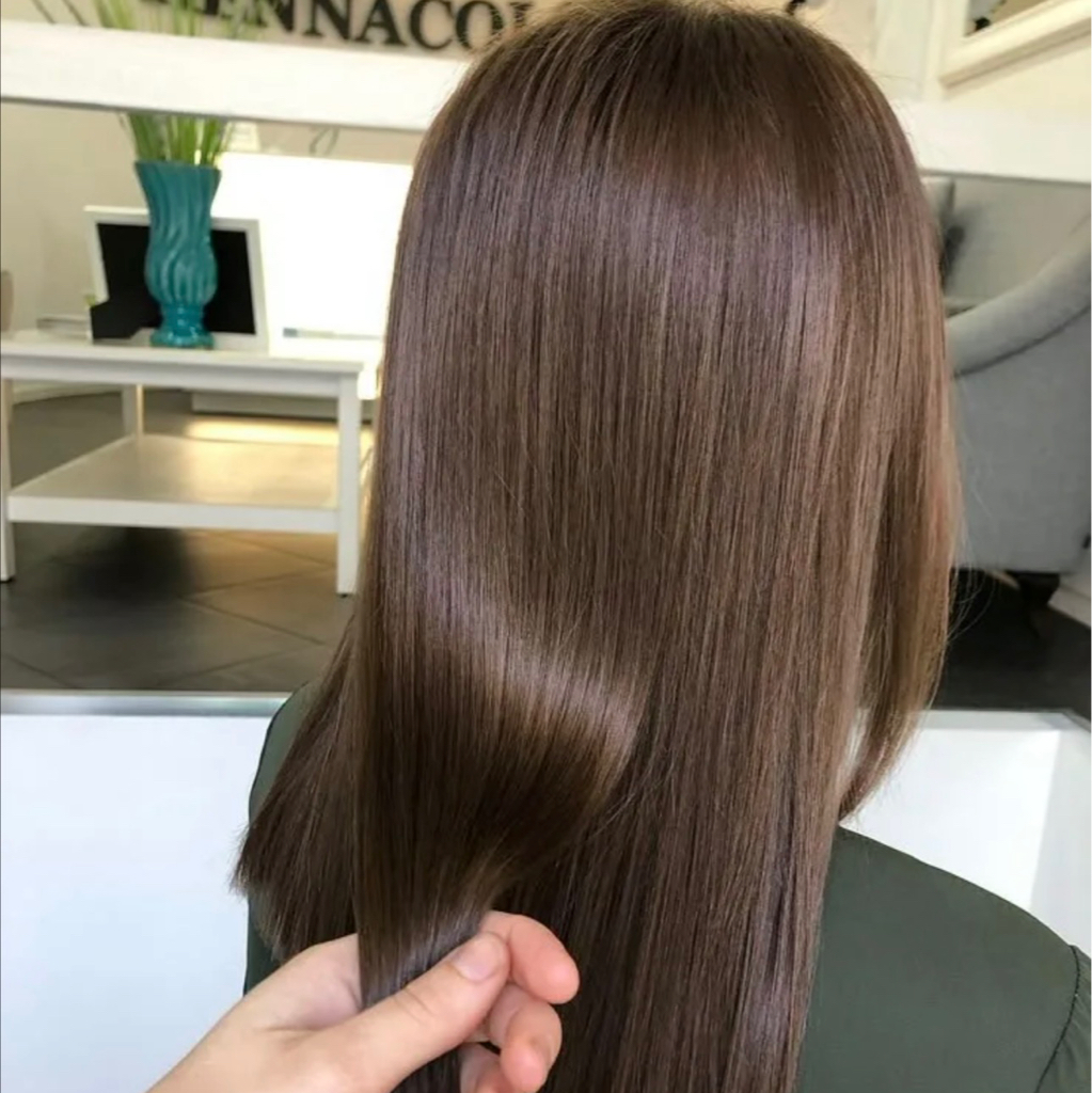 Окрашивание в один тон длинные волосы ( без укладка)