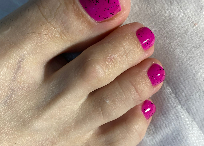 Педикюр с покрытием