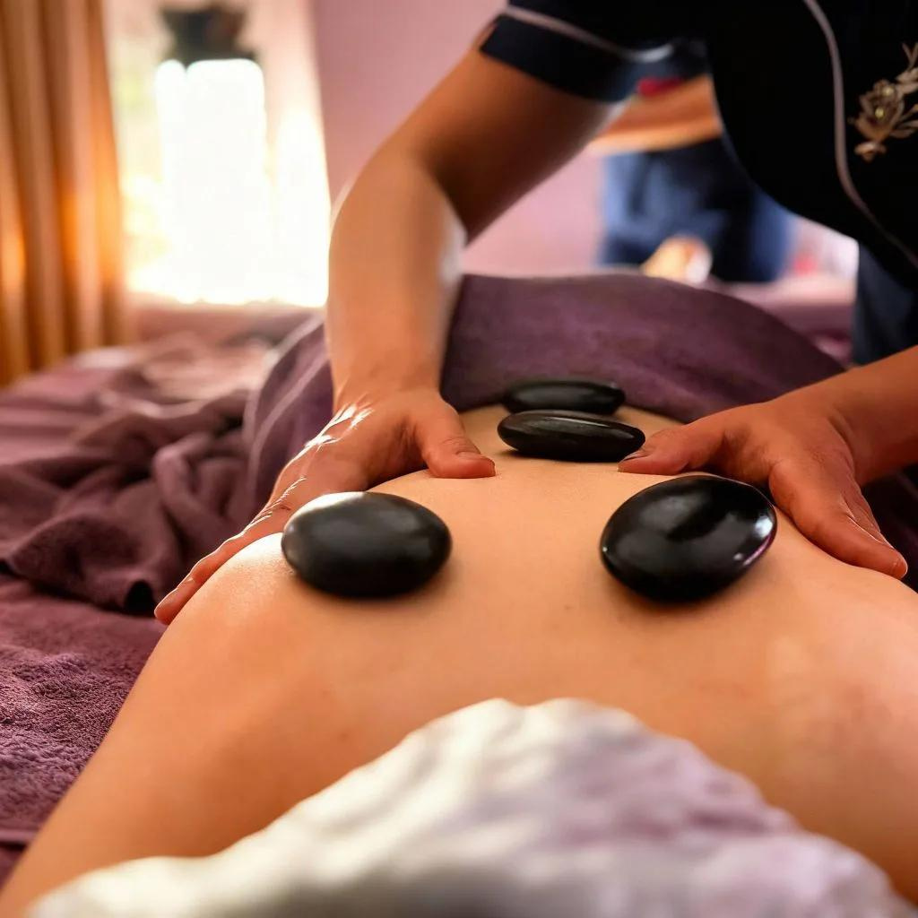 Ойл массаж с камнями 100 мин