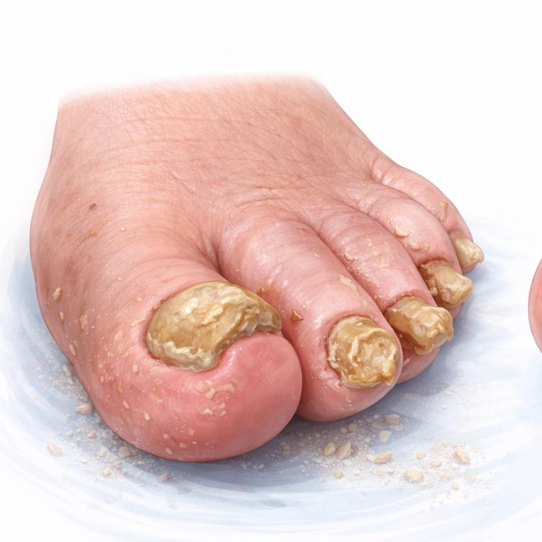 Педикюр 1 категория (1-10 повреждённых ногтей)