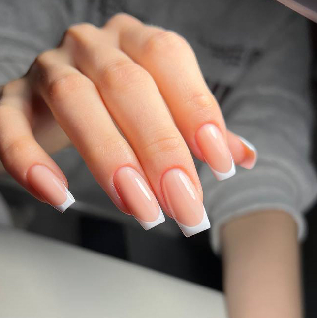 Коррекция гелевых ногтей + комби маникюр + покрытие гель лак