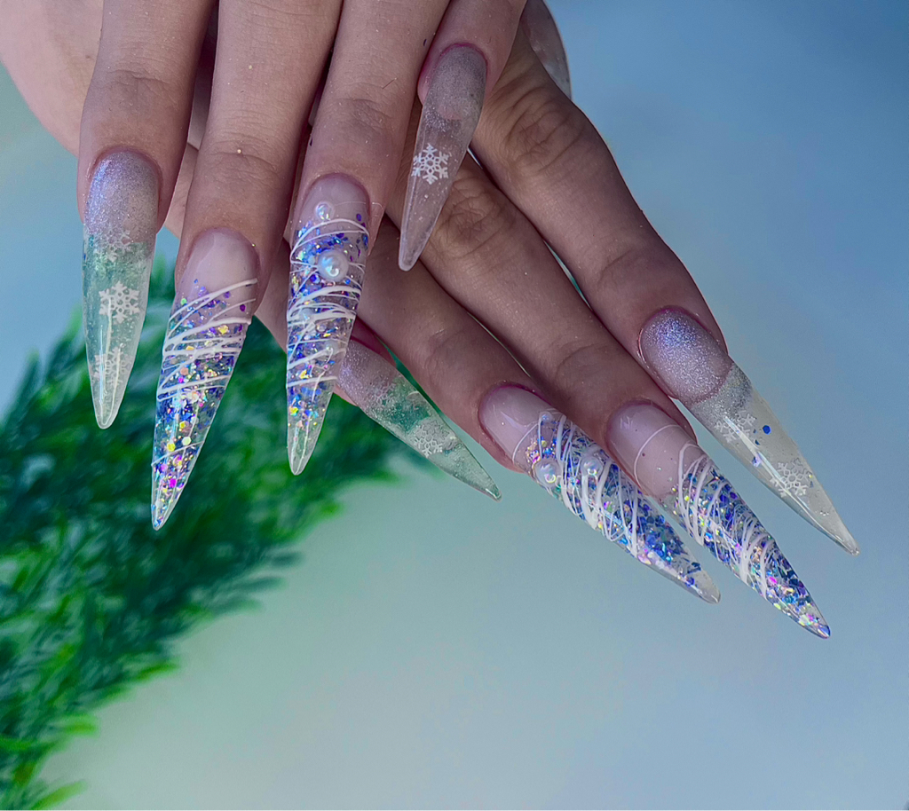 Коррекция гелем «экстра длина»