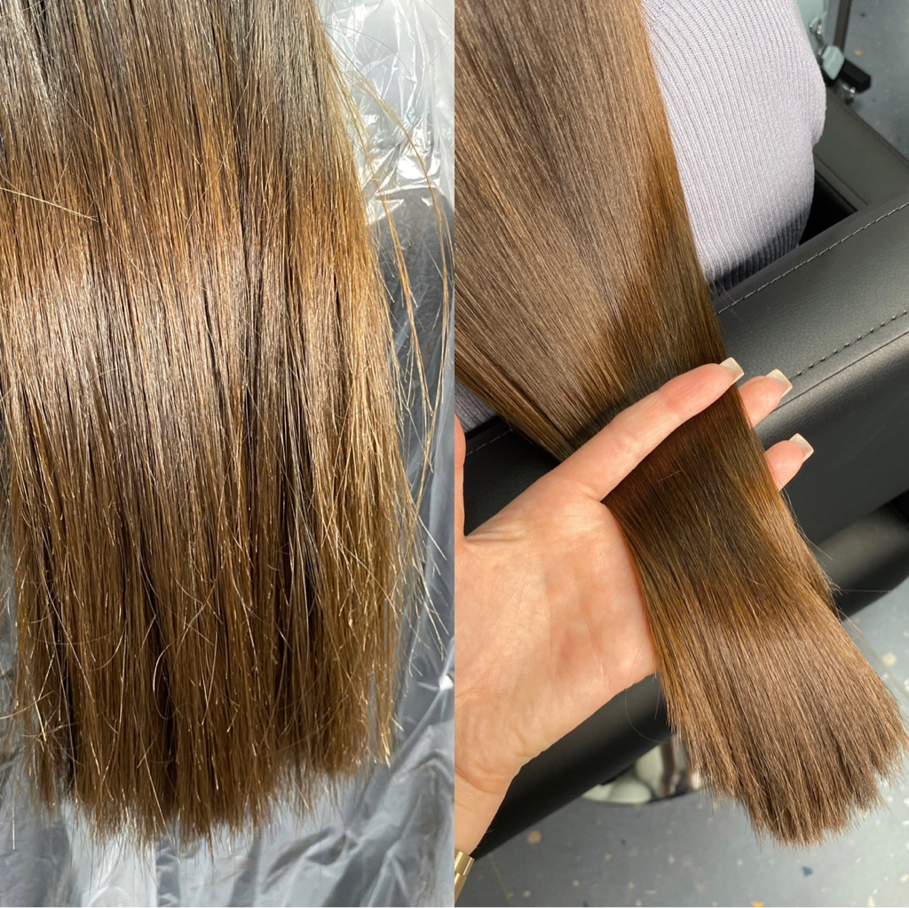 Полировка секущихся кончиков + срез