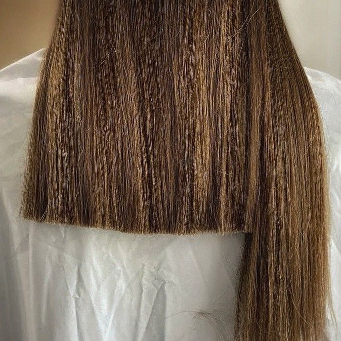 Стрижка кончиков (одним срезом)