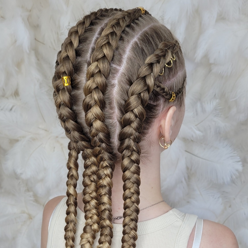 Брейды из своих волос