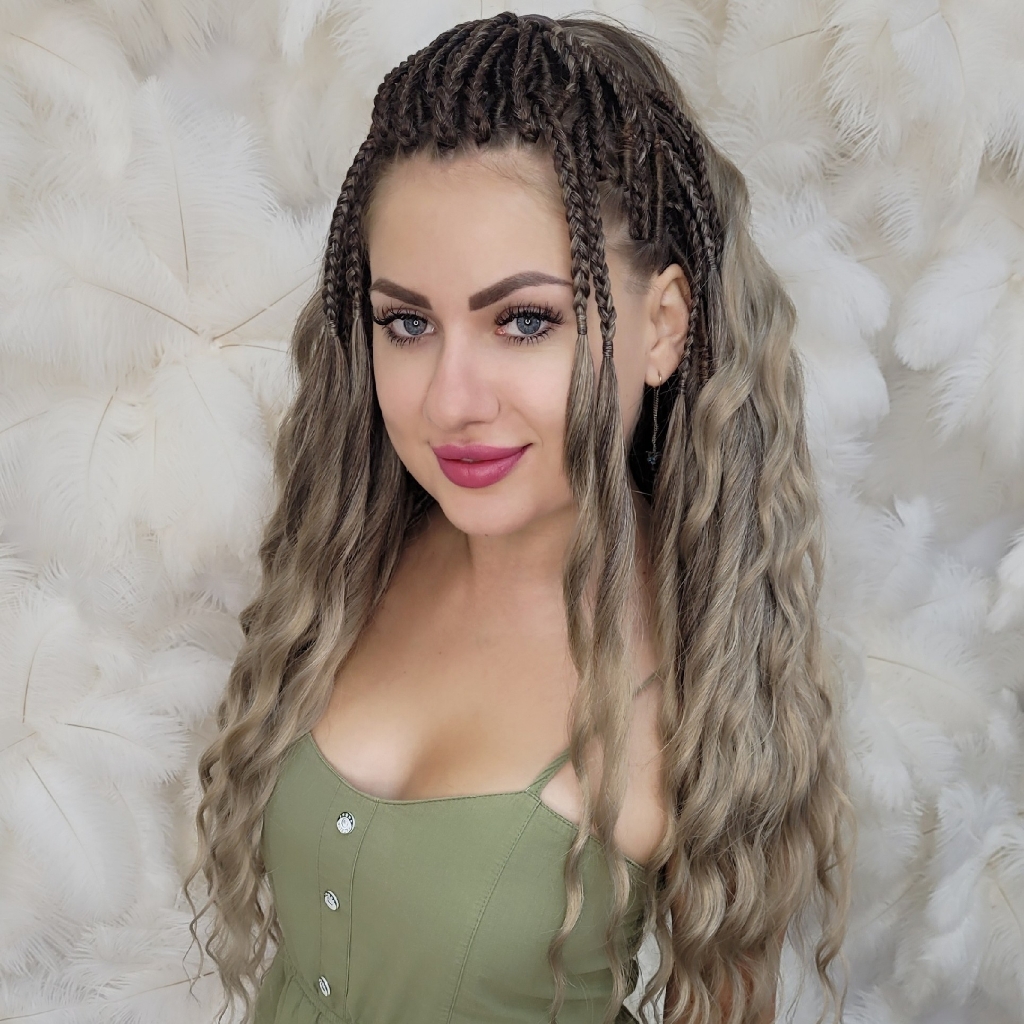 КОСЫ со свободным концом в четыре руки