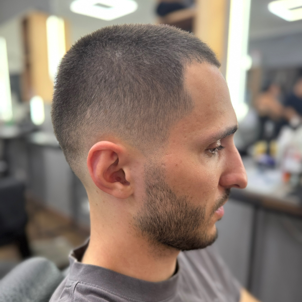 Мужская стрижка машинкой