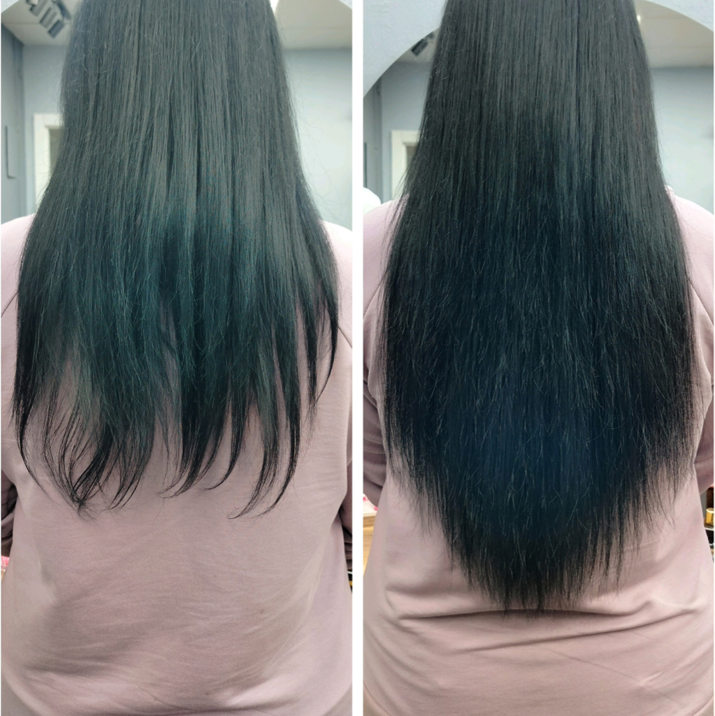 Наращивание волос (натуральных и биопротеиновых)